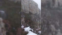 Cıdır düzünə yağan qar – FOTOLAR