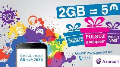 Azercell-in Gənc OL tarif paketindən endirimlər