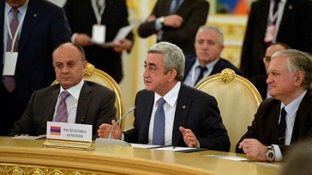 Sərkisyan KTMT-nın iclasında Moskvanın mövqeyini ifadə edib 