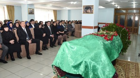 Prezident Zəlimxan Yaqubun vida mərasimində - FOTOLAR