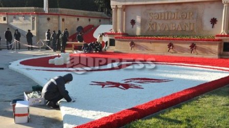 Şəhidlər Xiyabanı 20 Yanvara hazırlanır – FOTOLAR