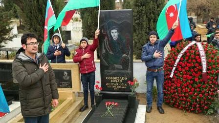 Binəqədidə şəhid əsgərin 40 mərasimi keçirilib - FOTOLAR