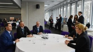 İlham Əliyev Londonda Xorvatiya prezidenti ilə görüşüb