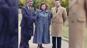 Ayaz Mütəllibov, xanımı və Osman Mirzəyev – FOTO 