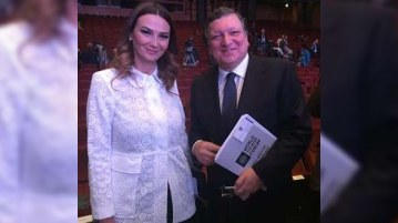 Qənirə Paşayeva Xose Manuel Barrozo ilə Dağlıq Qarabağdan danışıb