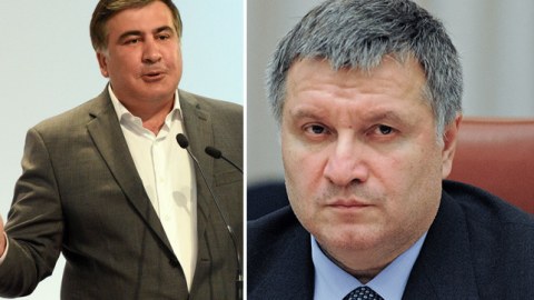 Avakov Saakaşvilini ikiüzlülükdə ittiham etdi