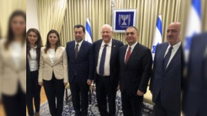Azərbaycanlı deputatlar İsrail prezidentinin qəbulunda oldular 
