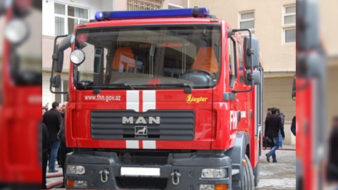 Bakıda uşaq bağçası yandı 