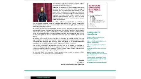 “Xocalıya Ədalət” Kampaniyasının yeni internet səhifəsi açıldı