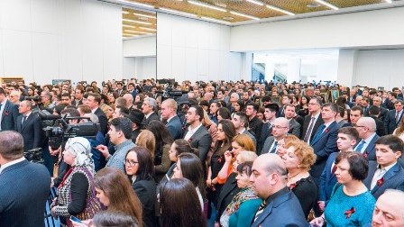 Leyla Əliyeva Moskvada Xocalıdakı dəhşətli gecədən söz açdı - FOTO