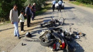 Azərbaycanda motosiklet 2 nəfəri vurdu, 1-i öldü