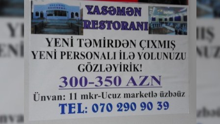 Sumqayıtda işçilərini “TƏMİRDƏN çıxardan” restoran da varmış.... 