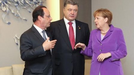  Poroşenko Merkel və Ollandla görüşəcək 