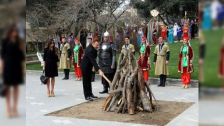 Prezident və birinci xanım Novruz şənliyində...