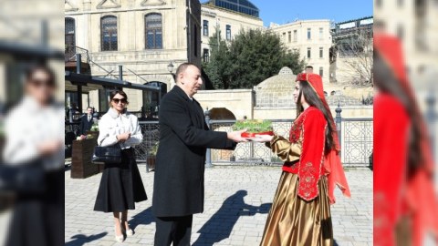 Prezident Bakıdakı ümumxalq şənliyiində - FOTOLAR