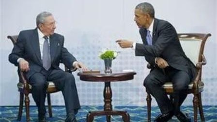 Obamanı Kubada leysan altında çiçəklərlə qarşıladılar