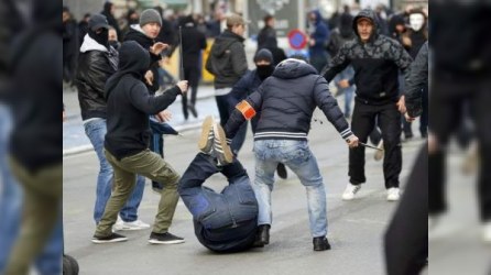  Brüsseldə terror qurbanlarını anma mərasimdə toqquşma olub