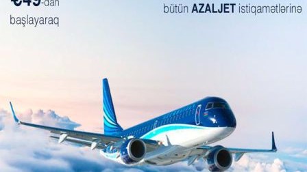 ”AZALJET”dən açıqlama:  “Qiymətlər 49 avrodan başlayır” 