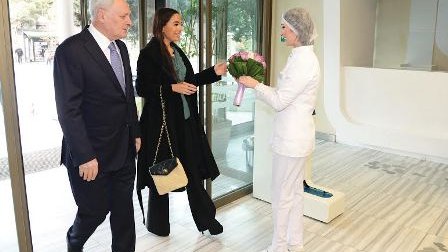  Leyla Əliyeva talassemiyadan əziyyət çəkən uşaqlara baş çəkib -Fotolar