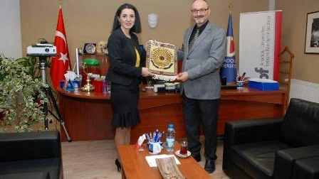  BDU-nun dosenti Anadolu Universitetində mühazirə oxuyub - FOTOLAR
