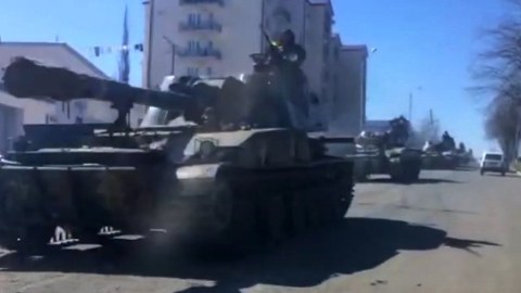 Xankəndində TƏŞVİŞ - Ermənilər tankları səfərbər edirlər - VİDEO