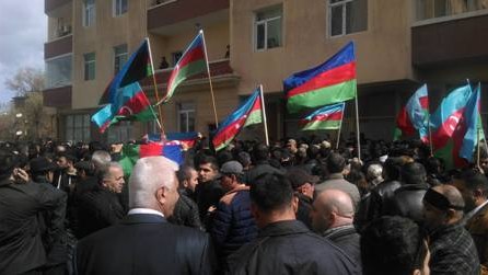 Şəhid olan polkovniklə vida mərasimi keçirilir - FOTOLAR 