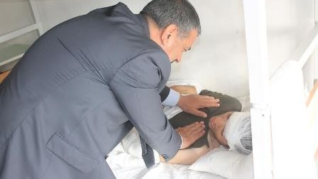  Xocavənd RİH-nin nümayəndələri  hərbi qospitalda olub - Fotolar 