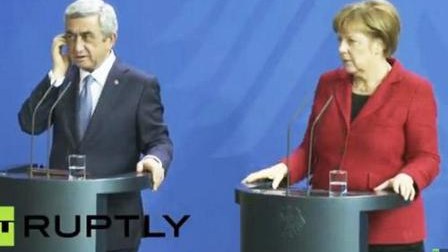  Merkel Sarkisyanla görüşdə Azərbaycanın ərazi bütövlüyünü dəstəkləyib