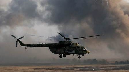 Rusiya helikopteri qəzaya uğradı 