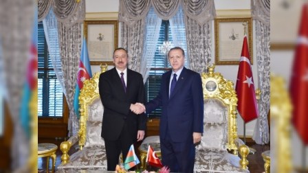  İlham Əliyev  türkiyəli həmkarı ilə görüşüb