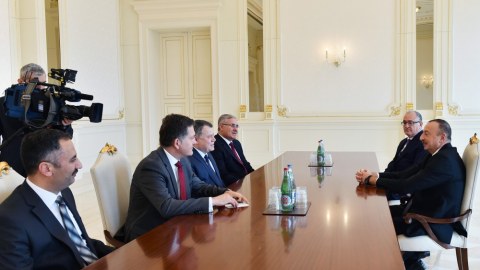 İlham Əliyev Türkiyə Ali Məhkəməsi sədrini qəbul edib