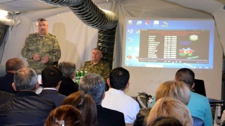  Cəbhə bölgəsində hərbi-tibbi təlim toplantısı keçirilib