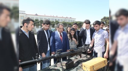 BDU tələbələri Ali Hərbi Məktəbə getdilər - FOTO