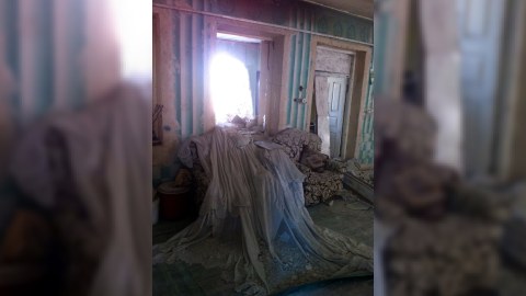 Ermənilərin Tərtərdə dağıtdığı ev - FOTO