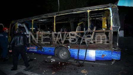 Yerevandakı avtobus partlayışı terror aktı olub
