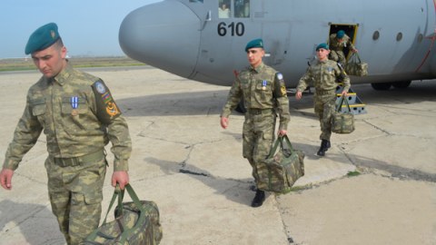 Əfqanıstandakı sülhməramlılarımız geri qayıtdı - FOTO