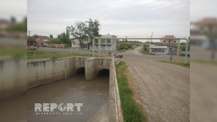  Ceyranbatan su anbarına su ilə təmin edən kanal üzərindəki körpü uçub