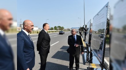 Prezident yenidənqurma işləri ilə tanış oldu - FOTO