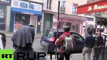 Parisdəki iğtişaşda jurnalist yaralandı