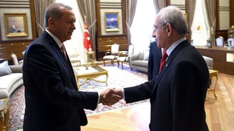 Ərdoğan Kılıçdaroğlu ilə bir arada