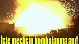 Türkiyə Böyük Millət Məclisinin bombalanma anı - Video 