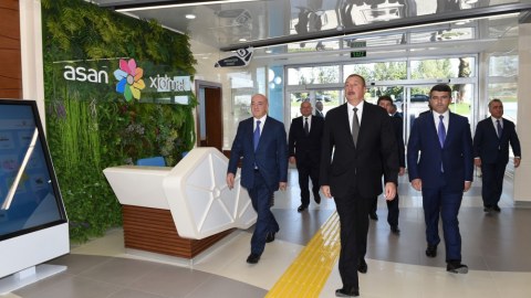  Prezident "ASAN xidmət" mərkəzinin a&ccedil;ılışında - FOTO 