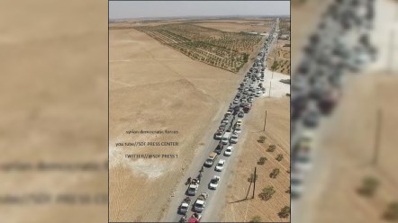 İŞİD özünü dinc sakinlərlə belə qoruyur - FOTOLAR