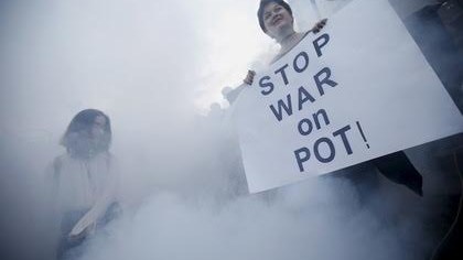 G&uuml;rc&uuml;standa aksiya iştirak&ccedil;ıları polislə toqquşdu