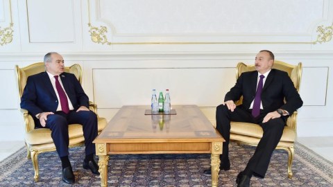 İlham Əliyev Rusiya&nbsp;Federal Məclisinin Federasiya Şurasının sədr m&uuml;avinini qəbul edib