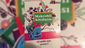Məktəbli gündəliklərində Qarabağla bağlı bağışlanılmaz səhv - FOTOLAR   