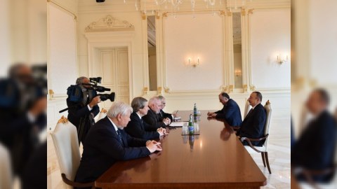 İlham Əliyev Minsk qrupunun həmsədrlərini qəbul edib