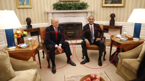 Trampın Obama ilə görüşü: Bədən dili ekspertindən maraqlı İZAH