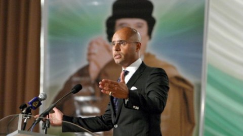 Qəddafinin oğlu azadlıqdadır