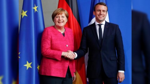 Makronla Merkel Ukraynanı dəstəklədi